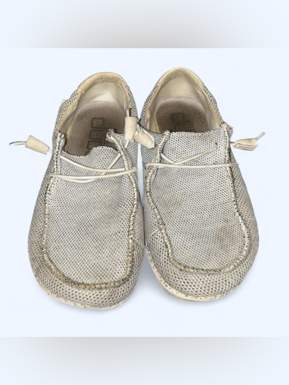 Hey Dude’s Beige Mesh Casual Slip-On Shoes